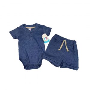 Mameluco azul + pantaloneta