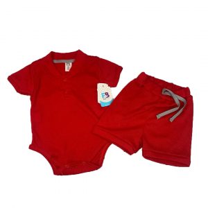 Mameluco rojo + pantaloneta